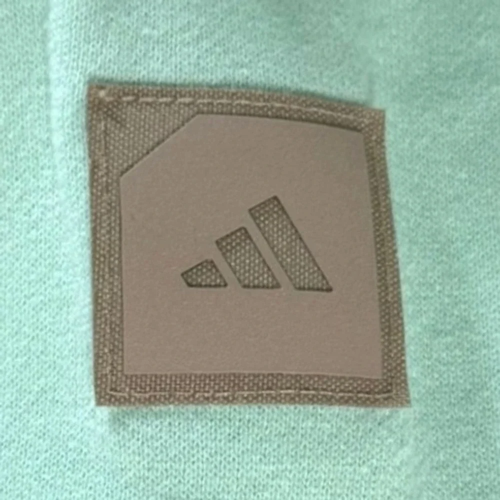 Adidas Adicross Hoodie Mens XL Mint Green Organic Cotton Graphic‎ Back Pullover